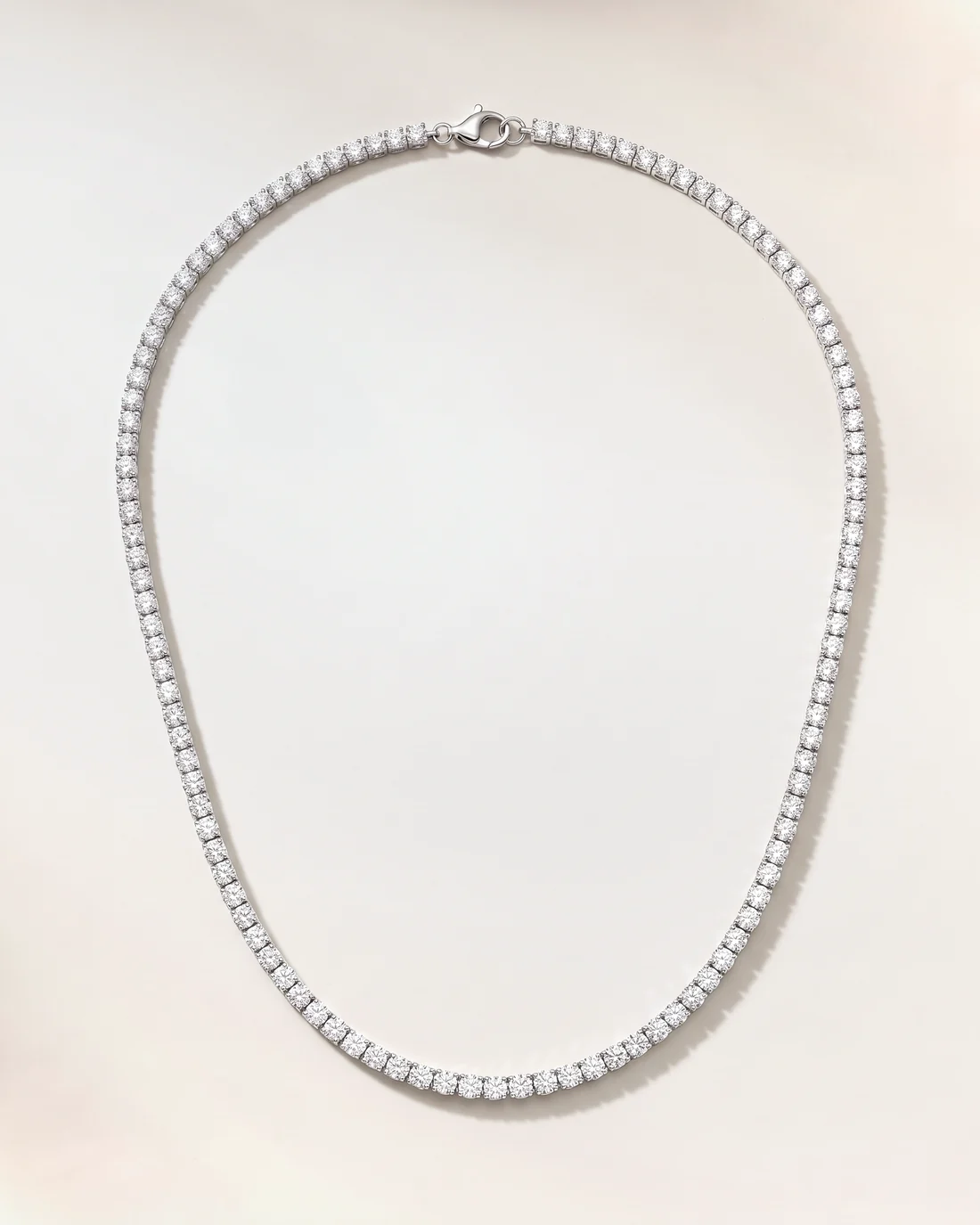 ORTIGAS Diamond Riviere necklace, front view