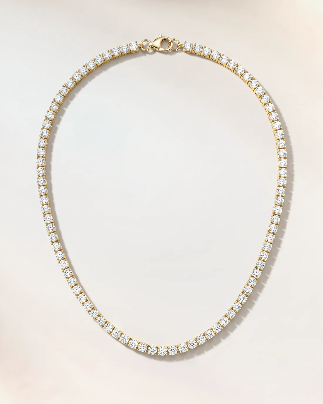 ORTIGAS Gold Riviere Choker necklace, front view